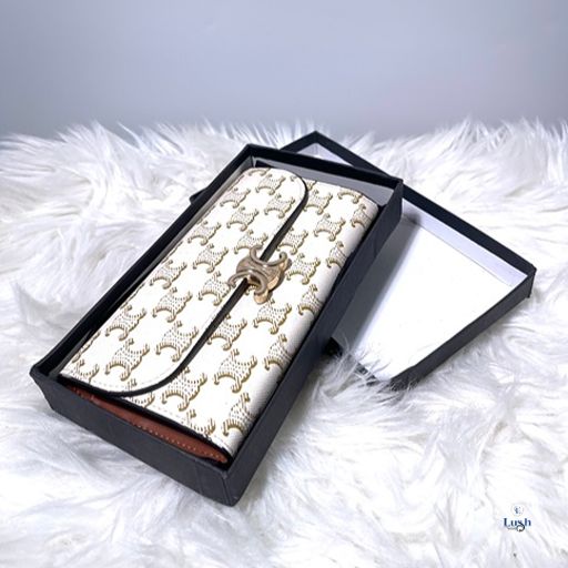 Celine Designers Wallet - White