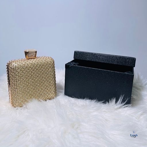 Clutch Bag - Gold Stone