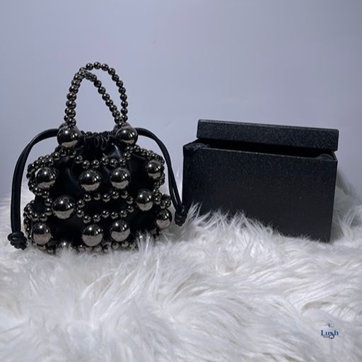 Clutch Bag - Bubble Black