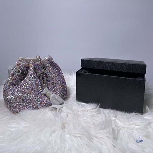 Clutch Bag - Purple Stone