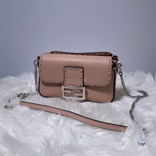 Fendi Designer Shoulder Bag - Peach Color