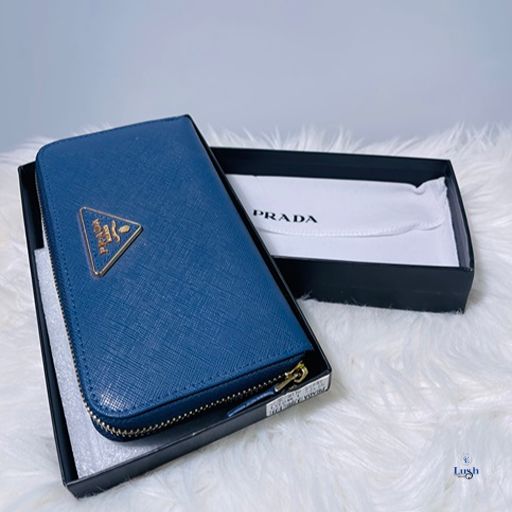 Prada Designer Wallet - Blue