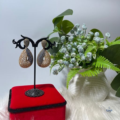 Zirconia Earrings - Gold & SIlver