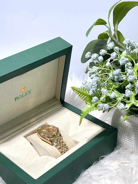 Rolex Wrist Watch - Gold Strap