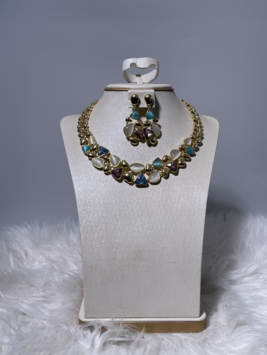 Venus Necklace Set- Multi-Color