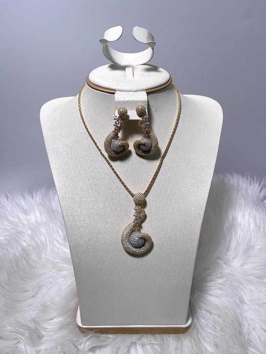 Zirconia Set - Silver & Gold