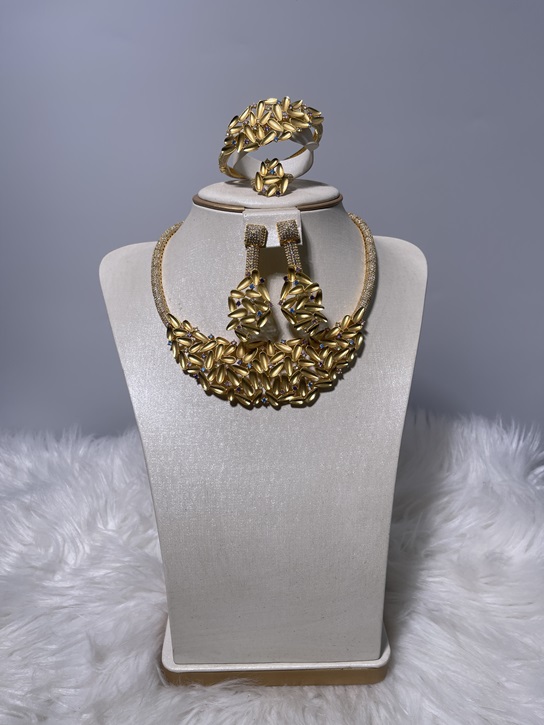 Zirconia Copper Set - Gold