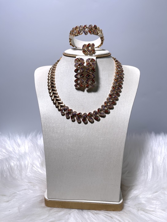 Zirconia Fashion Set - Gold