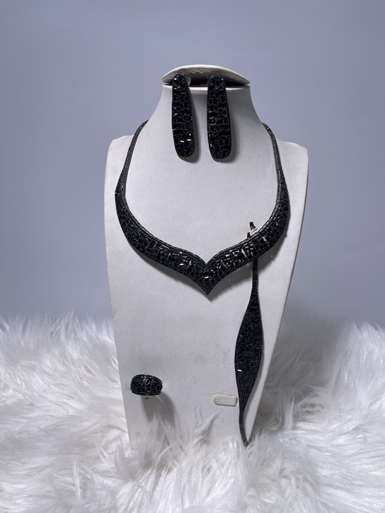 Zirconia Fashion Set - Black