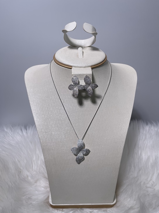 Zirconia Fashion Set - Silver