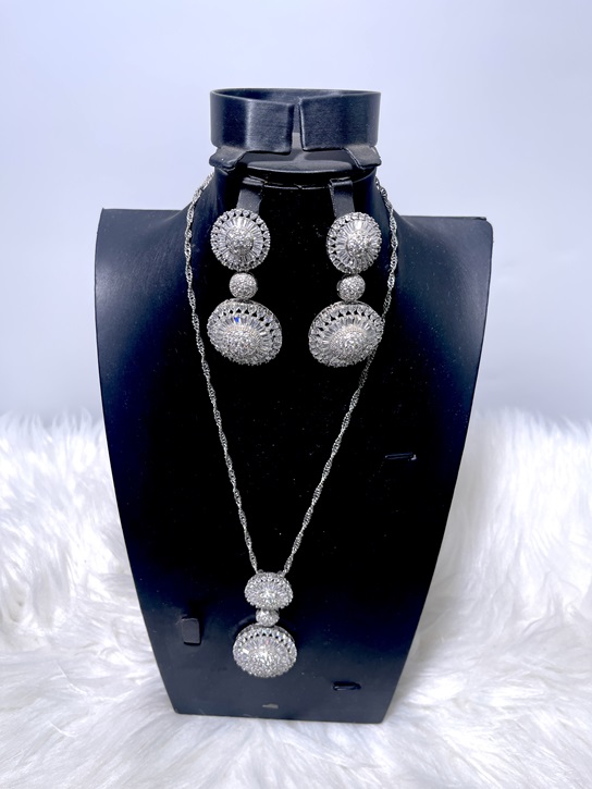 Zirconia Fashion Set - Silver