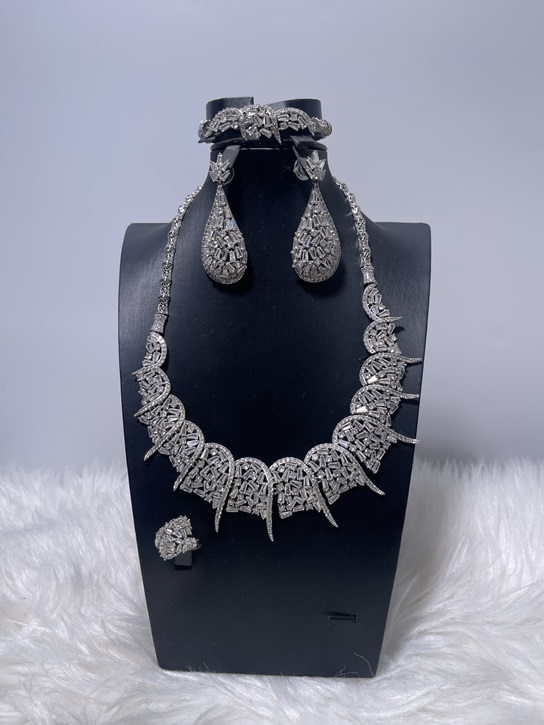 Zirconia Fashion Set - Silver